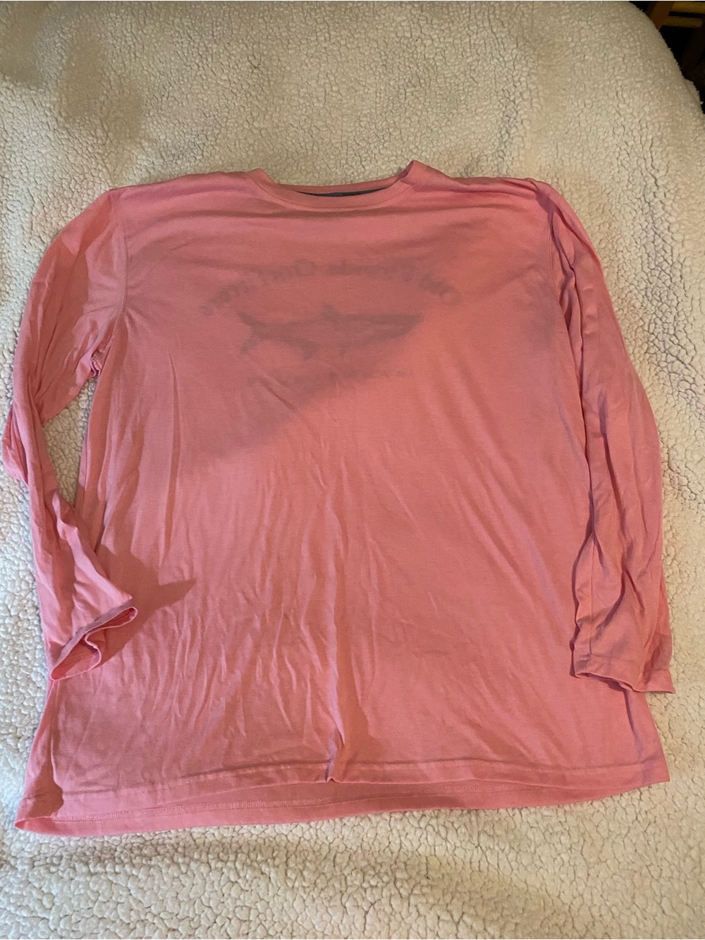 Bluefin Logo Pink Crew Neck Tee size xxl